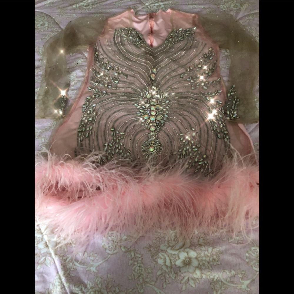 Custom Made Diamond Studded Dress